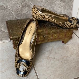 Liz Claiborne leopard skin flats